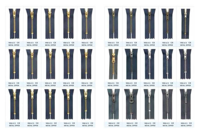 Cierres de Laton y Aluminio Sobre Pedido